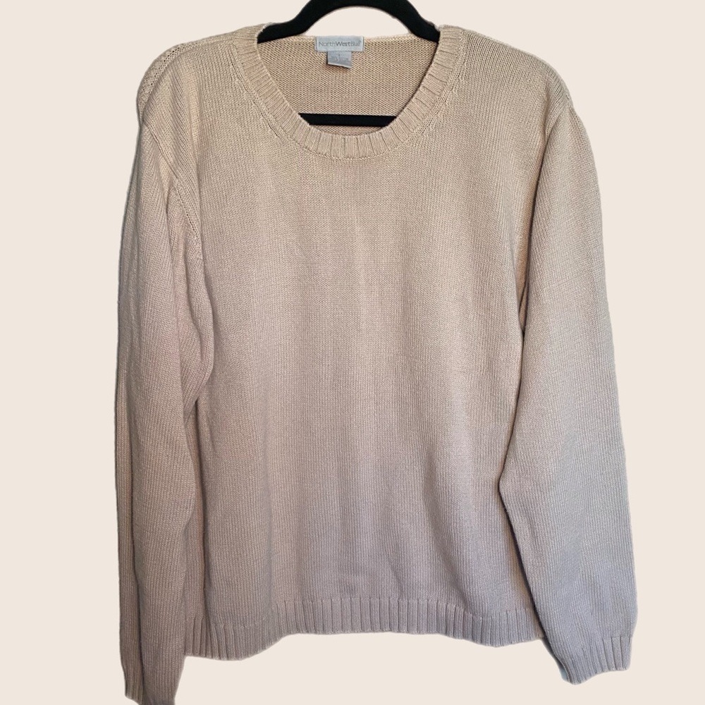Northwest tan sweater size Large‎ preppy fall casual